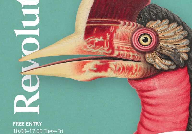 Exhibition poster for Revolution: Nature in a Time of Change, running at the Linnean Society of London until 30 August 2024